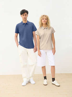 Рубашка поло унисекс Pulse, ярко-бирюзовая