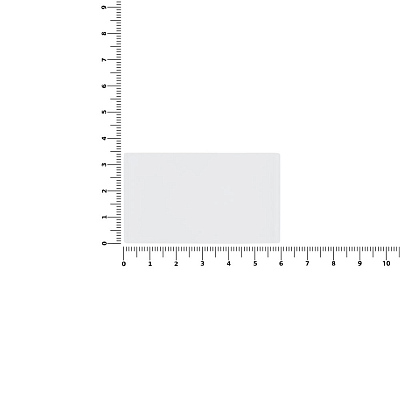 Лейбл из ПВХ Dzeta, M, прозрачный