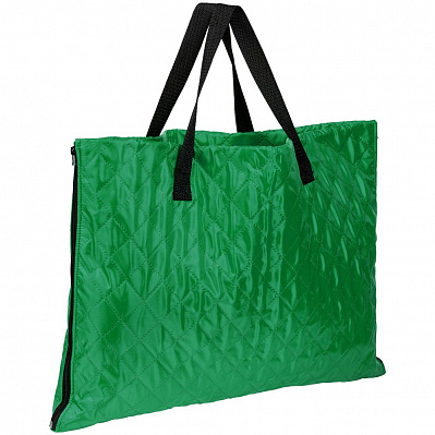 Плед-сумка для пикника Interflow, зеленая (Зеленый)