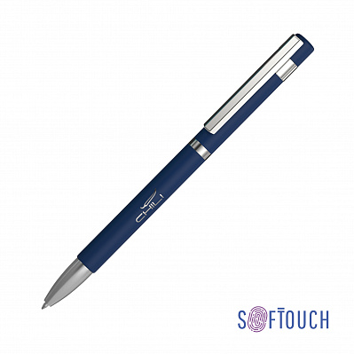 Ручка шариковая "Mars", покрытие soft touch  (Темно-синий)