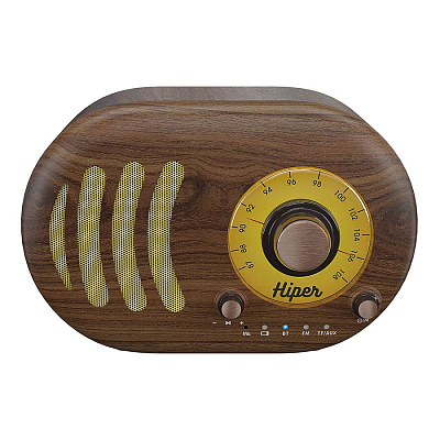 Колонка беспроводная RETRO S, цвет коричневый 