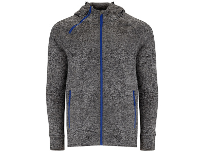 Толстовка на молнии Everest, мужская (Меланжевый черный)