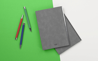 Блокнот "Венеция", формат А5, серый