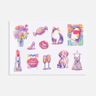 Стикерпак UV-DTF Thematic для женщин