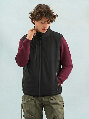 Жилет софтшелл унисекс Falcon BW, черный