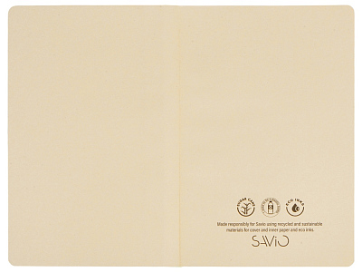 Блокнот А5 из переработанного тростника и RPET Adiantum