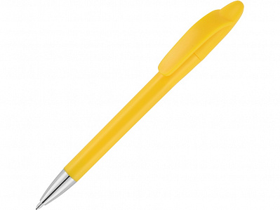 Ручка пластиковая шариковая Айседора (Желтый матовый/серебристый)
