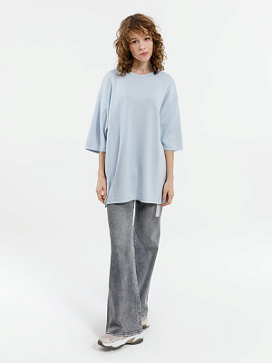 Джемпер с коротким рукавом Siluetti Volumica, светло-голубой