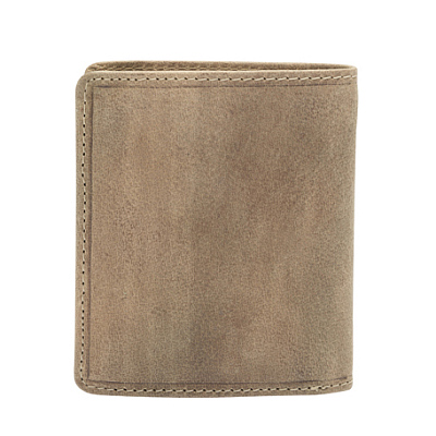 Бумажник KLONDIKE «Jamie», натуральная кожа в коричневом цвете, 9 х 10,5 см