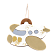 Белый с золотым