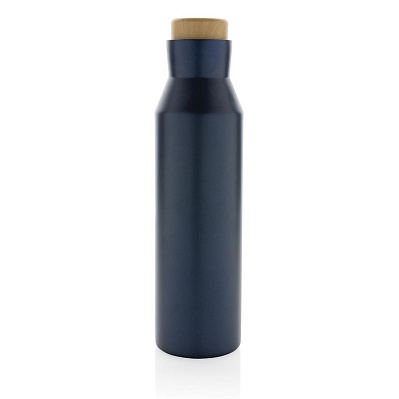 Вакуумная бутылка Gaia из переработанной нержавеющей стали RCS, 600 мл (Синий;)