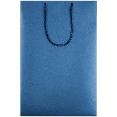Пакет бумажный «Блеск», средний, синий