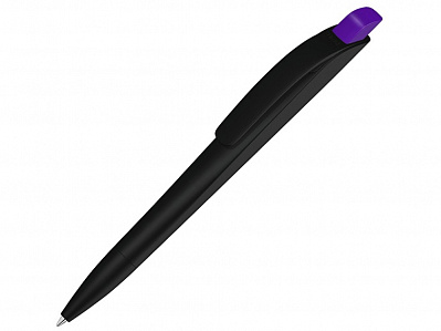 Ручка шариковая пластиковая Stream (Черный/фиолетовый)