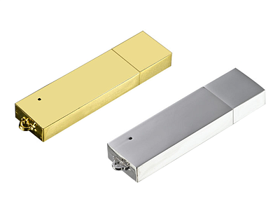 Металл 01 Брусок металлический, золото глянец, 4Гб