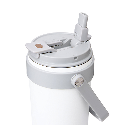 Термокружка вакуумная Соло (Solo), белая