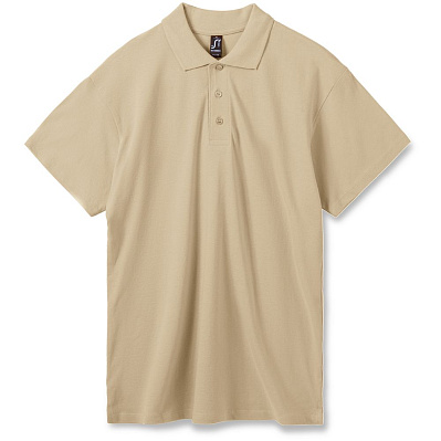 Рубашка поло мужская Summer 170, бежевая (Бежевый)