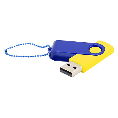 Флешка Designer To Go 2.0 USB 16Gb  (Желтый/синий)