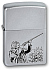Зажигалка ZIPPO Hunter с покрытием Satin Chrome™, латунь/сталь, серебристая, матовая, 38x13x57 мм - Фото 1