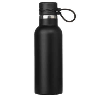 Термобутылка вакуумная герметичная Модена (Modena), черная (Чёрный)