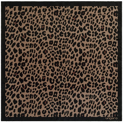 Платок Leopardo Silk  (Коричневый)