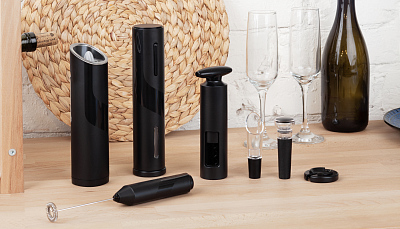 Штопор электрический "Кавист neo" с батареей, 500 mAh, черный