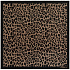 Платок Leopardo Silk, коричневый - Фото 1