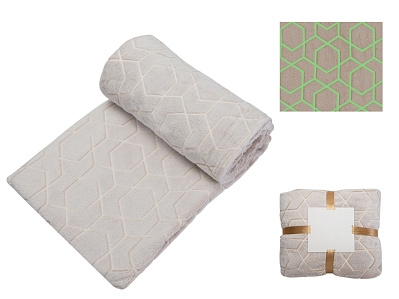 Светящийся в темноте плед Lattice (Бежевый)