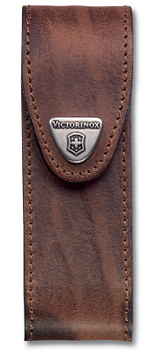 Чехол на ремень VICTORINOX для ножей 111 мм толщиной 4-6 уровней, кожаный  (Коричневый)