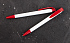 Ручка шариковая JONA, белый с красным - Фото 2