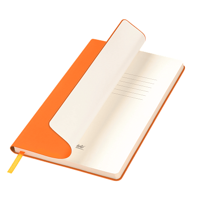 Ежедневник Spark недатированный, оранжевый (с упаковкой, со стикерами) (Оранжевый, бежевый)