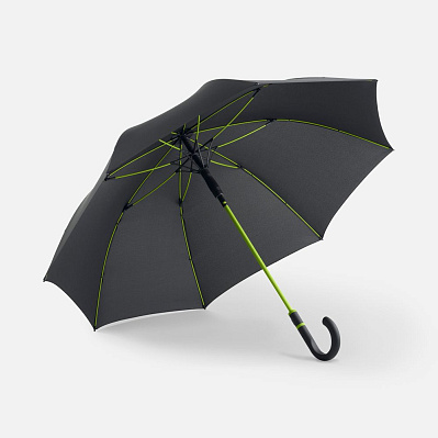 Зонт-трость с цветными спицами Color Style , с черной ручкой (Зеленое яблоко)