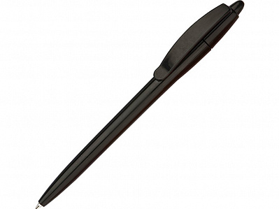 Ручка пластиковая шариковая Монро (Черный глянцевый)