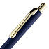 Ручка шариковая Lobby Soft Touch Gold, синяя - Фото 5