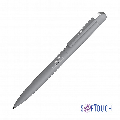 Ручка шариковая "Jupiter", покрытие soft touch  (Серый)