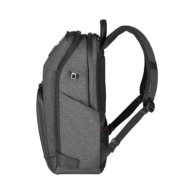 Рюкзак VICTORINOX Architecture Urban2 Deluxe Backpack 15”, серый, полиэстер/кожа, 31x23x46 см, 23 л