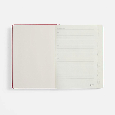 Ежедневник Urban Hard, недатированный, красный