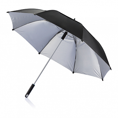 Зонт-трость антишторм Hurricane, d120 см  (Черный)