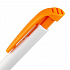 Ручка шариковая Favorite, белая с оранжевым - Фото 4