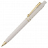 Ручка шариковая Raja Gold, белая - Фото 1