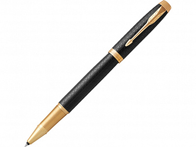 Ручка роллер Parker IM Premium (Черный, золотистый)