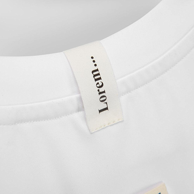 Лейбл хлопковый Doni, S, беленый