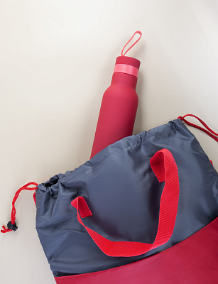 Бутылка для воды "Фитнес" 700 мл, покрытие soft touch, красный