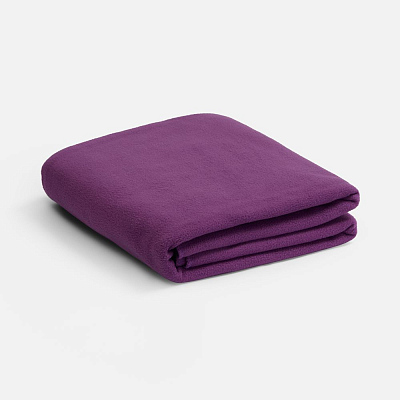 Флисовый плед Warm&Peace XL, белый (Фиолетовый)