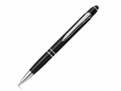 Ручка-стилус металлическая шариковая (Черный)