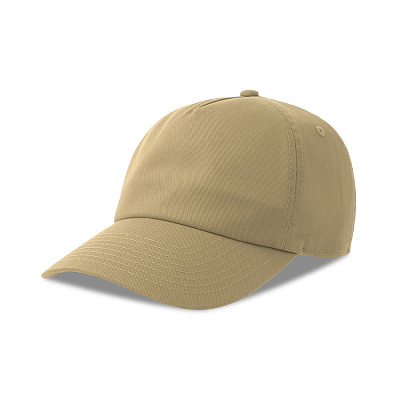 Бейсболка DAD HAT-S, 5 клиньев, металлическая застежка (Бежевый)
