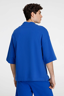 Футболка оверсайз унисекс T9, синяя