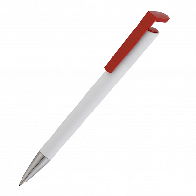 Ручка шариковая "Chuck"  (Белый с красным)