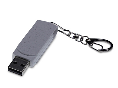USB 2.0- флешка промо Варуна на 128 Гб с поворотным механизмом (Серый)