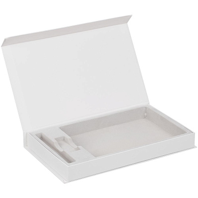 Коробка Horizon Magnet с ложементом под ежедневник, флешку и ручку, белая (Белый)
