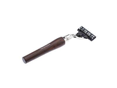 Бритвенный набор: станок MACH3, помазок, подставка